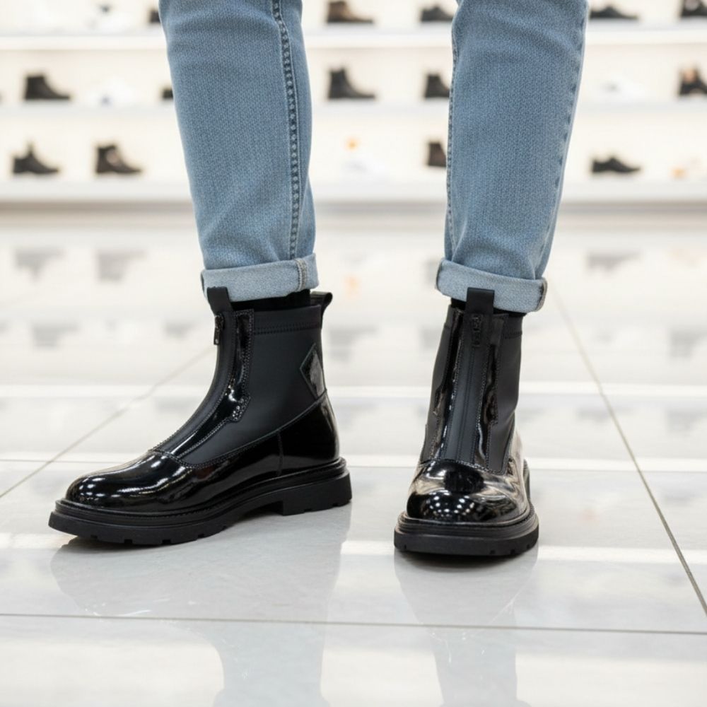 Streçli Hakiki Deri Bot