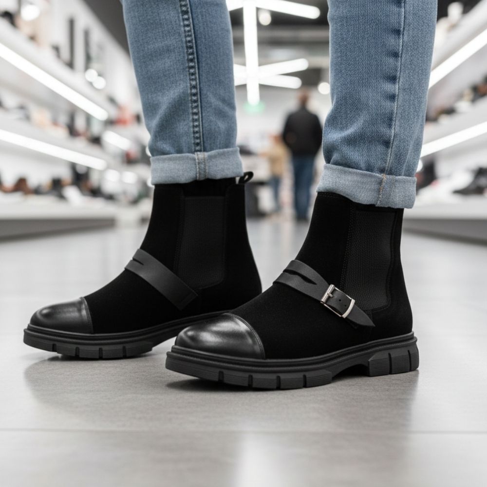 2041 Süet Hakiki Deri Bot